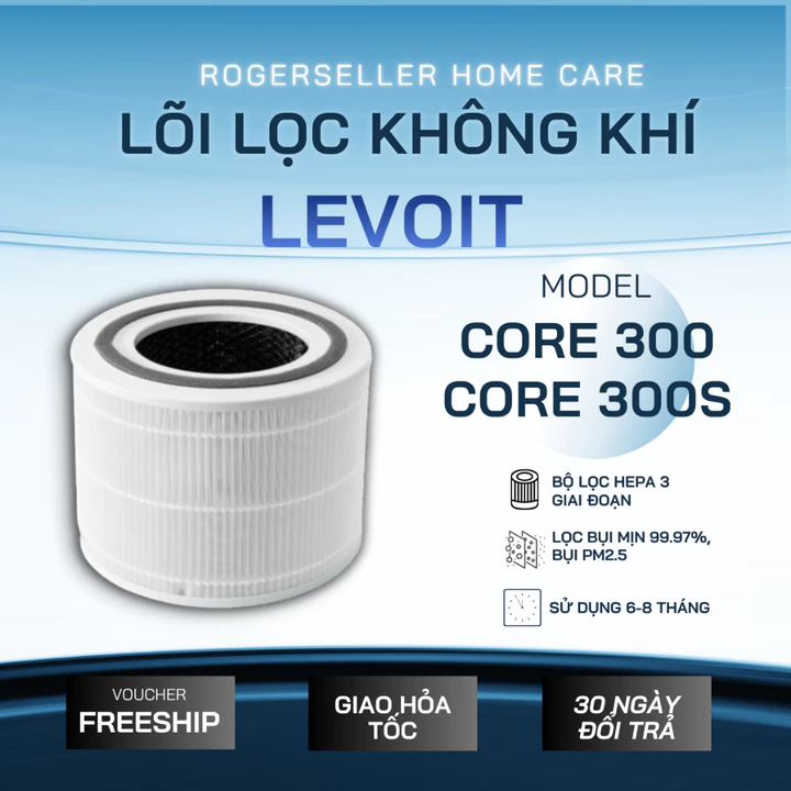 Lõi Lọc Không Khí Levoit Core 300/300s, màng lọc Levoit Core 300RF, Máy Lọc Không Khí Levoit Core 300/300s