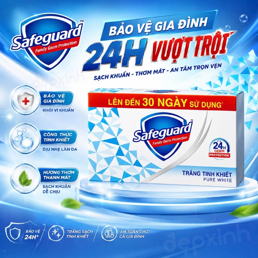 Xà Bông Cục Diệt Khuẩn Safeguard 115Gr | BigBuy360 - bigbuy360.vn