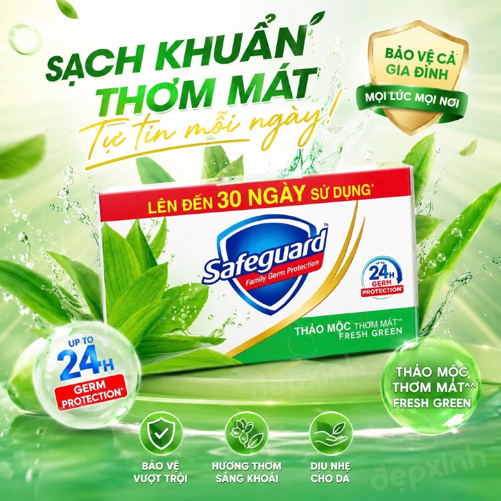 Xà Bông Cục Diệt Khuẩn Safeguard 115Gr | BigBuy360 - bigbuy360.vn