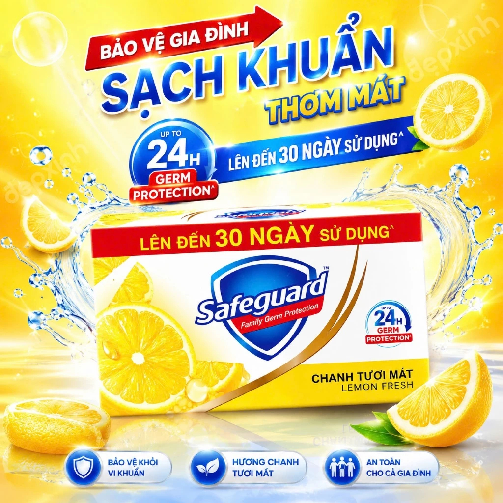 Xà Bông Cục Diệt Khuẩn Safeguard 115Gr | BigBuy360 - bigbuy360.vn