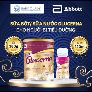 [QUÀ TẶNG] Sữa Abbott Glucerna cho người tiểu đường, tiền tiểu đường, tiểu đường thai kỳ Lon 380g/ 800g/ lốc nước 220ml