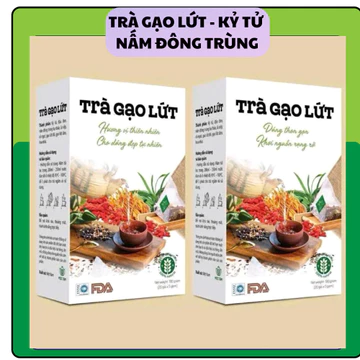 Trà Gạo Lứt Mộc Tâm, Trà Gói Lọc, túi lọc, Gạo lứt, Kỷ tử, Nấm Đông trùng hạ thảo 20 gói x 5 gam