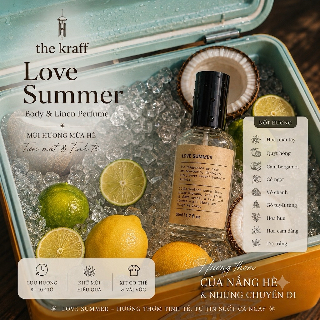 NƯỚC HOA LOVE SUMMER - HƯƠNG HOA MÙA HÈ RỰC RỠ | BigBuy360 - bigbuy360.vn