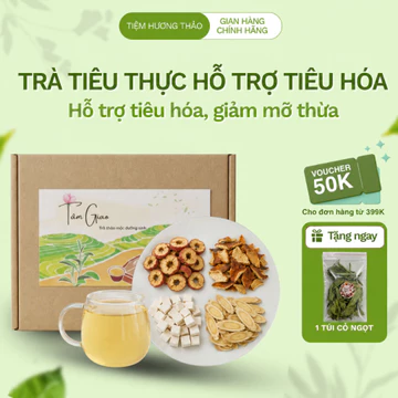 Trà tiêu thực hỗ trợ tiêu hóa Tâm Giao hỗ trợ giảm mỡ thừa, trà detox hỗ trợ thải độc