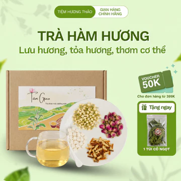 Trà hàm hương, trà trắng da Tâm Giao trà thảo mộc túi lọc giảm mùi cơ thể trà detox cơ thể