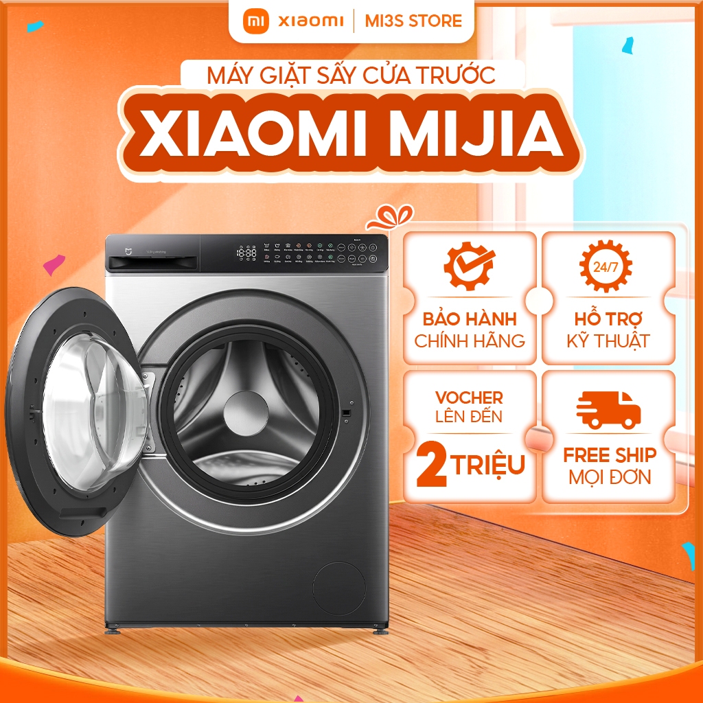 Máy Giặt Sấy Thông Minh 2 trong 1 Xiaomi Mijia | Giặt 10.5Kg, Sấy 7Kg, Inverter, Điều Khiển Qua App