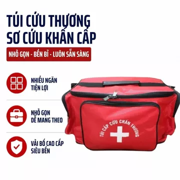 Túi Cứu Thương Sơ Cứu Khẩn Cấp - Túi Y Tế Đa Năng Cho Ô Tô, Gia Đình, Văn Phòng - Không Thuốc