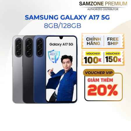 Điện thoại Samsung Galaxy A17 5G (8GB/128GB) - SPS - Hàng Chính Hãng