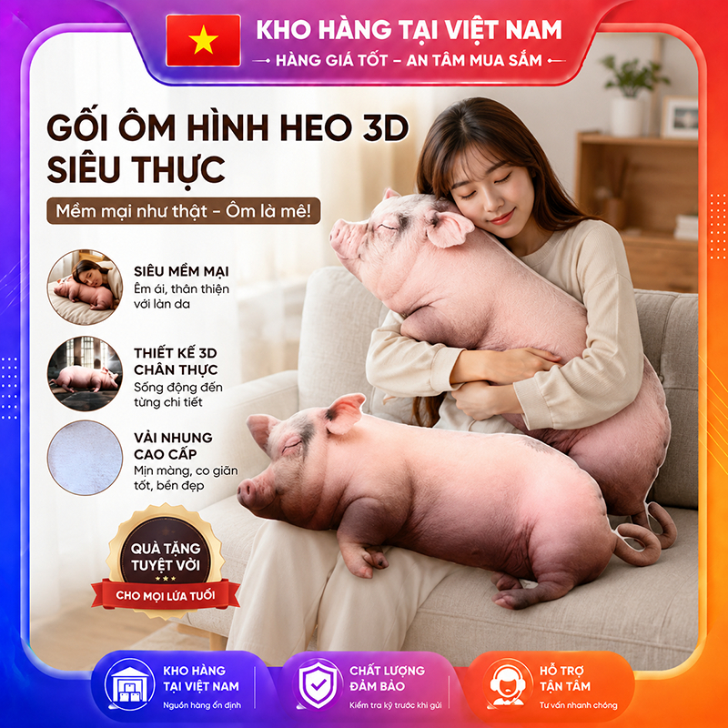 Đồ chơi nhồi bông hình heo sống động như thật, gối ngủ hình heo dễ thương,  búp bê an ủi cho trẻ em, đệm sofa mềm mại, qu | Shopee Việt Nam