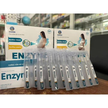 Men vi sinh ENZYME Sanofa hộp 20 ống x 10ml giúp bổ sung lợi khuẩn cải thiện hệ vi sinh đường ruột giúp tiêu hóa tốt hơn