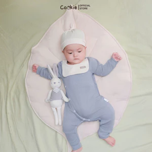 Bodysuit Cho Bé Gái Bé Trai COOKIE, Sleepsuit Cổ Yếm Cotton Jersey Cho Bé Size Từ 0 Đến 12 Tháng 2026
