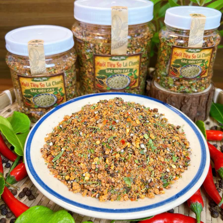 (V1) Muối Tiêu Sọ Lá Chanh Sặc Siêu Cay - Đặc Sản Tây Ninh