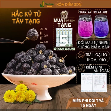 Hắc kỷ tử Velma Food, Kỷ tử đen organic loại 1 thượng hạng hạt to chống oxy hóa, làm đẹp da