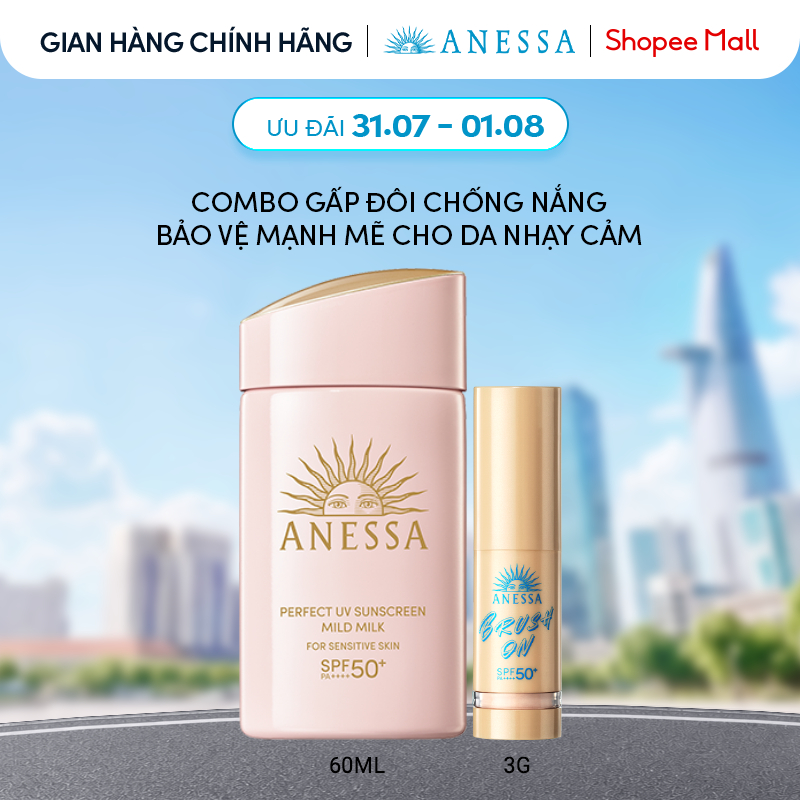 Combo gấp đôi chống nắng, bảo vệ mạnh mẽ cho da nhạy cảm