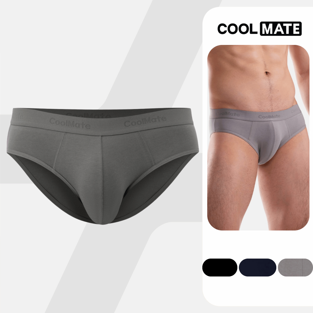 Quần lót tam giác nam Brief Cotton co giãn, mềm mại, thấm bhuts Coolmate | BigBuy360 - bigbuy360.vn