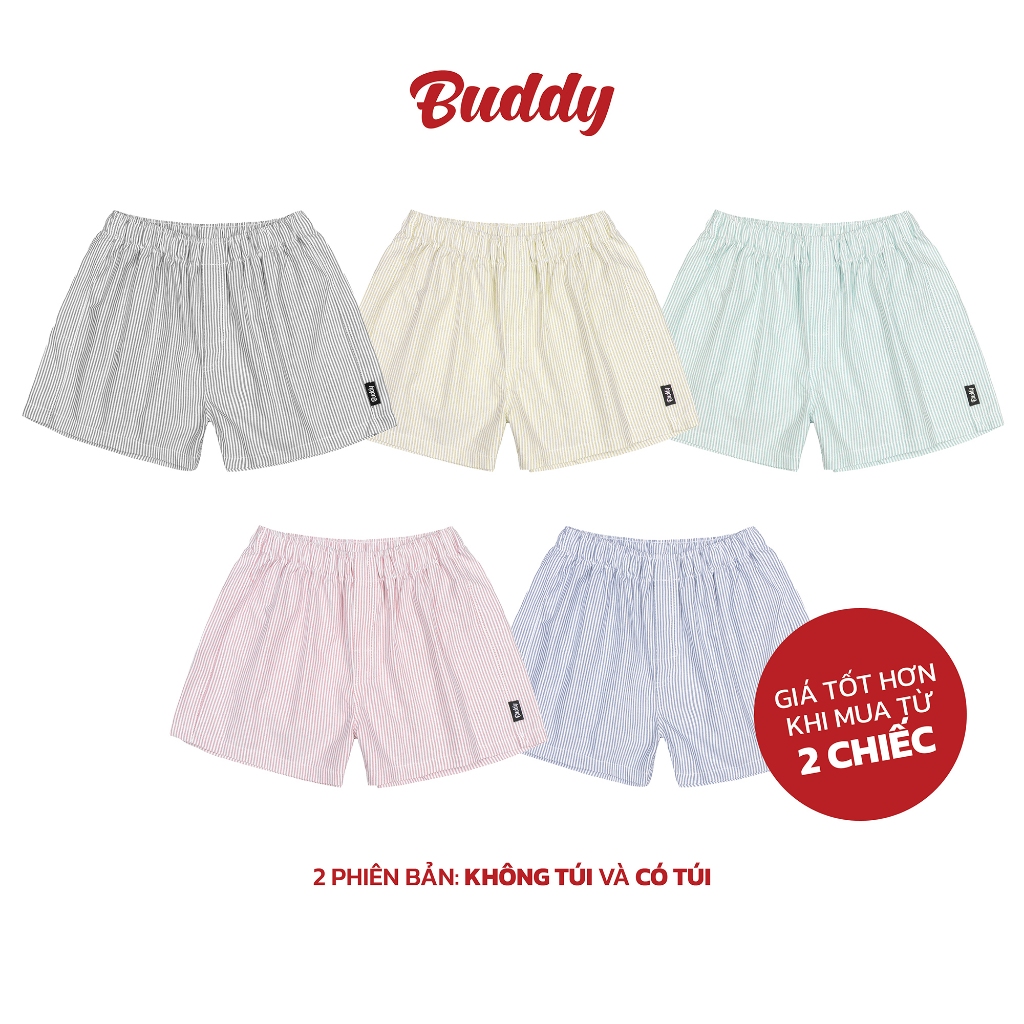[BUDDY] Quần đùi kate ngủ mặc nhà form thoải mái – G9 BOXER