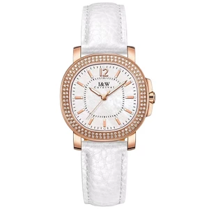 Đồng hồ nữ chính hãng I&W Carnival 55896L-D3 mặt vuông trắng,Kính chống xước,Chống nước30m,Máy điện tử(pin),dây da