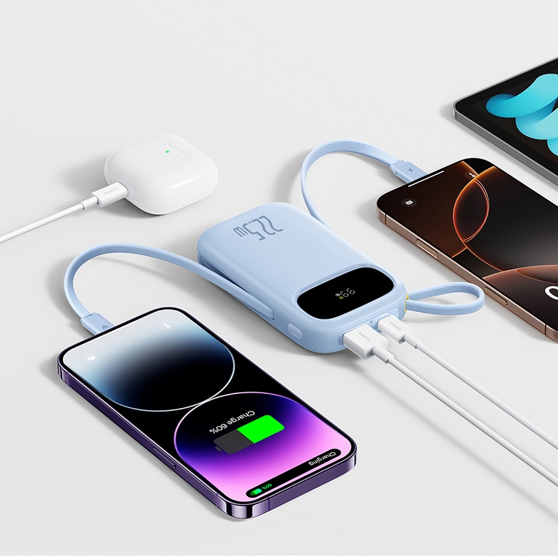 [NEW-CHUẨN CHỨNG NHẬN CCC] Sạc Dự Phòng Baseus EnerFill FC31 Qpow3 10000mAh/20000mAh 22.5W – Sạc Nhanh 4 Cổng Kèm 2 Cáp | BigBuy360 - bigbuy360.vn