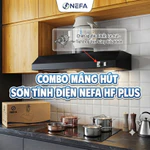 [XUẤT VAT] Combo Quạt Hút Mùi Thông Gió Nefa Và Máng Hút Mùi Bếp Sơn Tĩnh Điện Hút Sạch Các Mùi Hôi Nhanh Chóng — ảnh 1