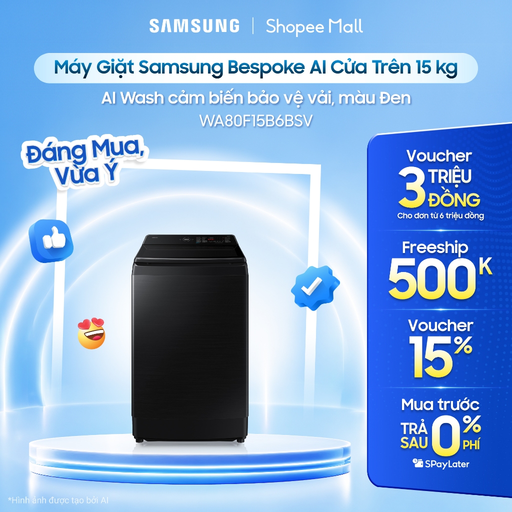 Máy giặt Samsung Bespoke AI cửa trên