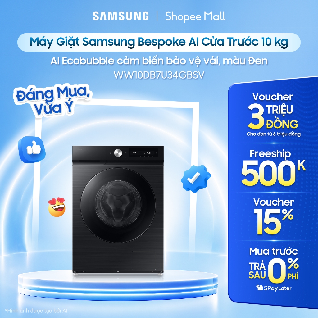 Máy giặt Samsung WW10DB7U34GBSV
