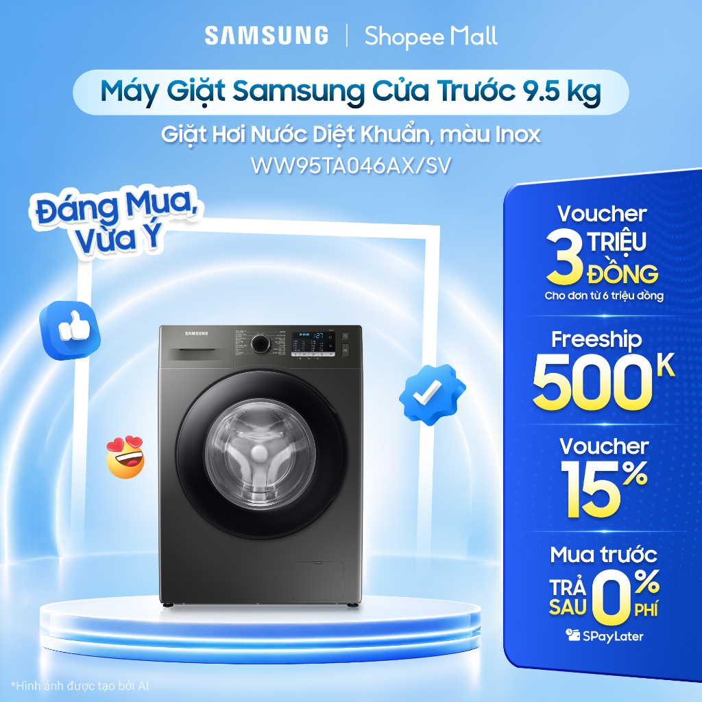 Máy giặt Samsung WW95TA046AX/SV