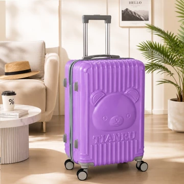 Vali du lịch. Vali du lịch sành điệu hình gấu dễ thương, vali size 20/24 - D11