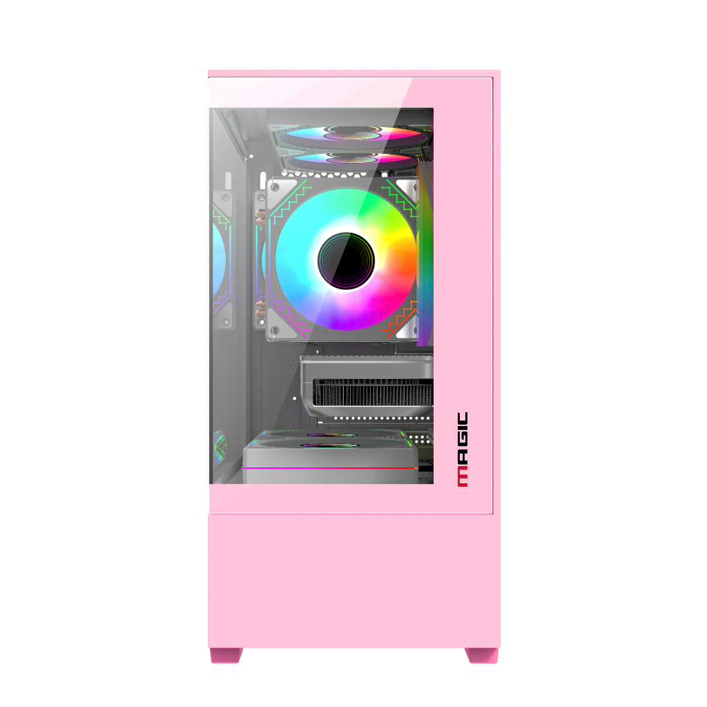 Case giá rẻ - Thùng máy Magic MIX | Micro ATX / Đen - Trắng - Hồng | BigBuy360 - bigbuy360.vn