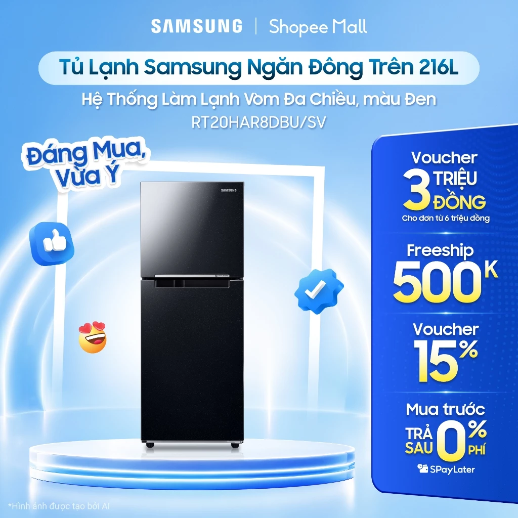 Tủ lạnh Samsung màu đen