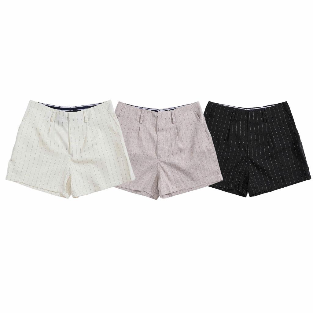 LIMEN - Quần Short Xương Cá Sọc Đơn Form Trên Gối 3 Màu Local Brand Unisex