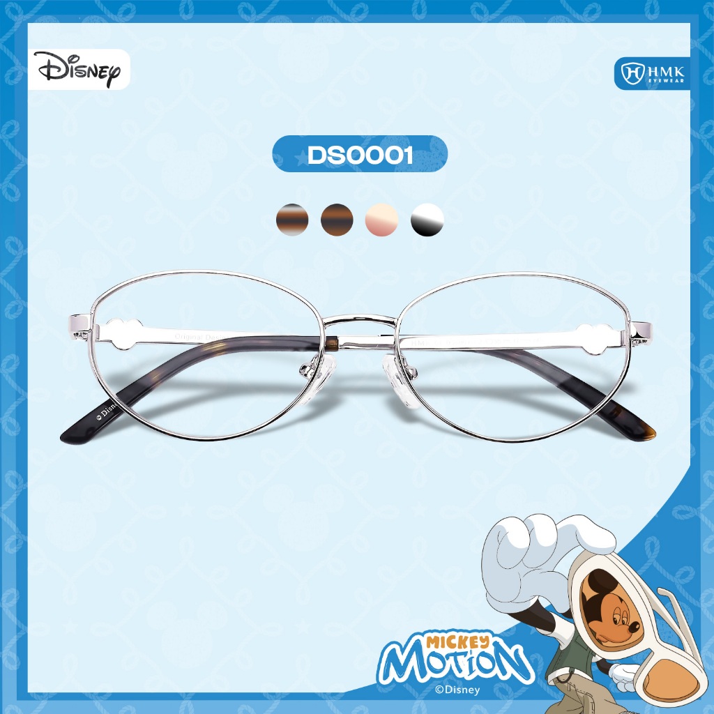 [Mickey Motion Collection] Gọng Oval Kim Loại HMK Eyewear Thời Trang Y2K Cao Cấp - DS0001