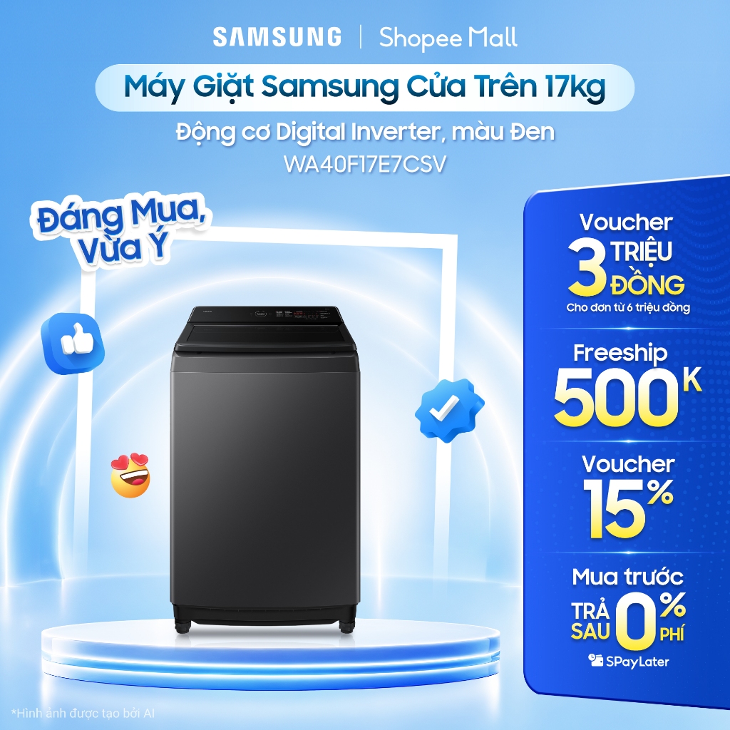 Máy giặt Samsung cửa trên 17kg