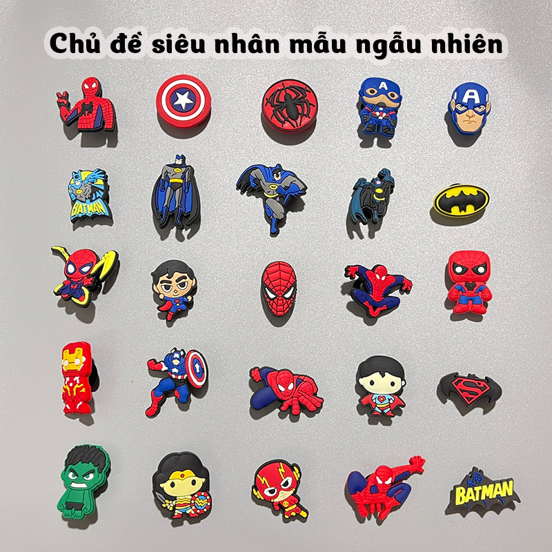 STICKER,  CHARM 2D GẮN DÉP CROSS , DÉP CÁ SẤU, DÉP SỤC