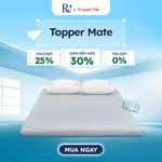 Topper Mate Ru9 Cao Cấp 5cm | Topper Foam Trải Sàn| Chất Liệu Foam Nâng Đỡ Vững Chắc | Màu Xám | Đủ Kích Thước — ảnh 1