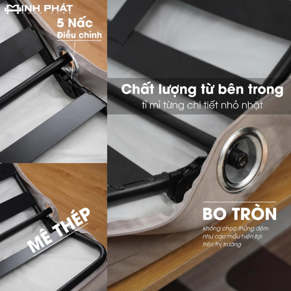 Ghế Minh Phát Ghế Bập Bênh 5 nấc điều chỉnh, thư giãn, đọc sách, Minh Phát Furniture