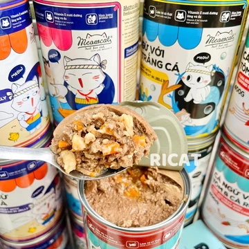 [Hỏa Tốc] Thùng 24 Lon Pate Mèo MEOWCAT 400G - Pate Cho Mèo Dạng Thạch Mềm Giàu Protein Nhiều Vị Thức Ăn Cho Mèo