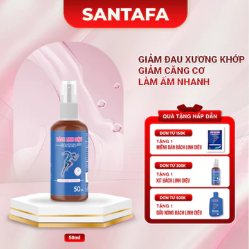 Xịt Giảm Đau Nhanh Bách Linh Diệu Cao Xoa Bóp Dạng Xịt, Hỗ Trợ Giảm Đau Lưng, Gối, Tê Tay Chân - Chai 50ml