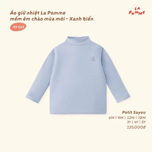 Áo giữ nhiệt La Pomme mềm êm chào mùa mới - Sợi Petit Soyeu thoáng mát - Bé trai/ gái - 6M - 5Y