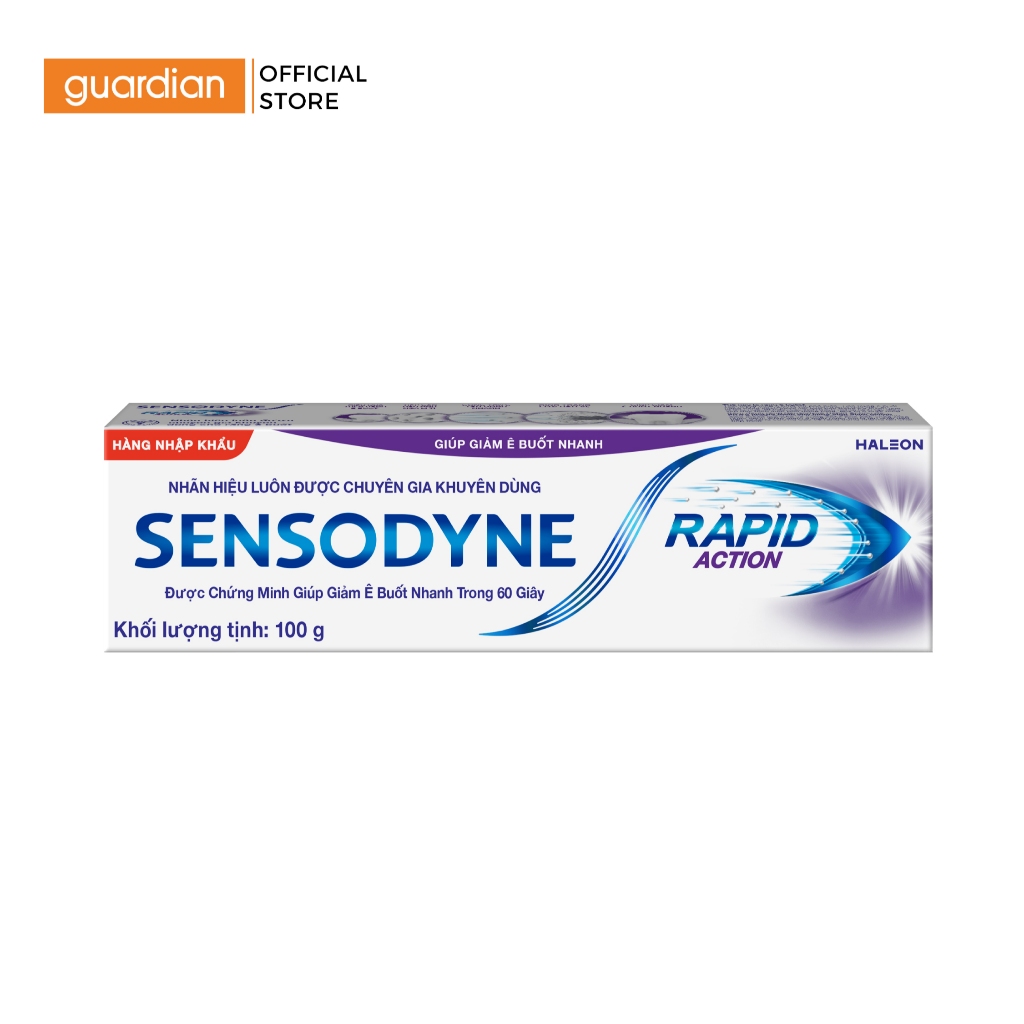 Kem Đánh Răng Rapid Whitening Sensodyne 100Gr