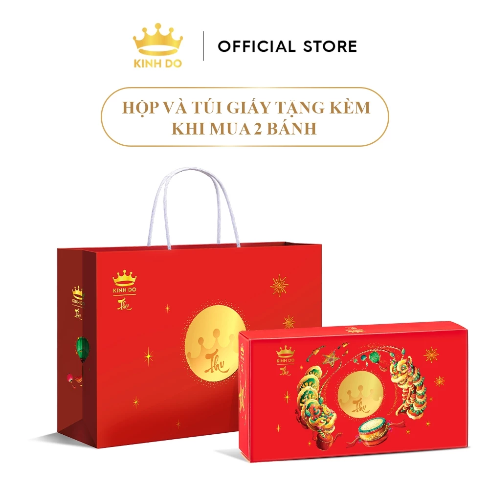Hộp 2 bánh trung thu Kinh Đô "Team Thập Cẩm" 1 trứng 150g - Chọn vị