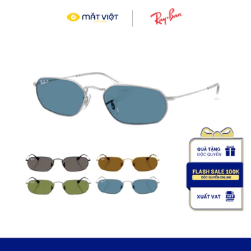 KÍNH MÁT UNISEX RAY-BAN 0RB3947 , Kính Mát Kim Loại, Kính Mát Đa Giác, Kính Mát Thời Trang, Mắt Kính Chính Hãng Mắt Việt