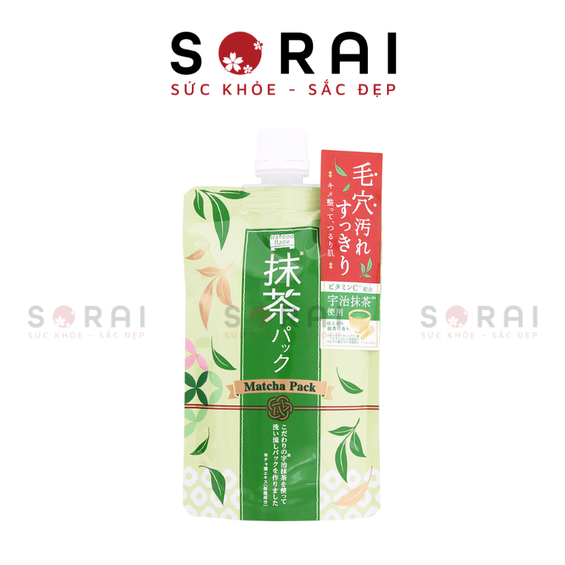 Mặt nạ dưỡng ẩm sáng da Matcha Nhật bản, túi 170gram