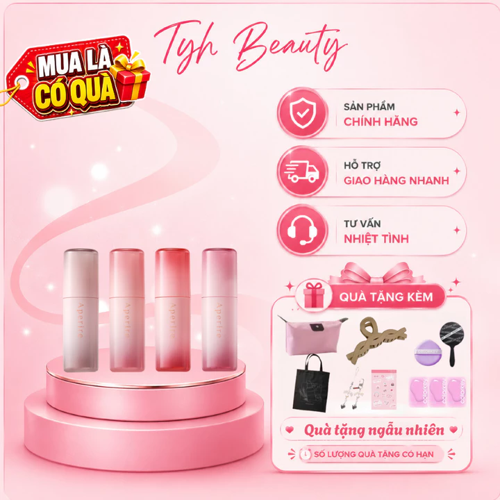 Son Tint Bóng Trong Veo Căng Mọng Aperire Breeze Dewy Tint 4.5g