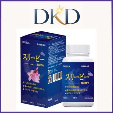[CHÍNH HÃNG] Viên Uống Hỗ Trợ Ngủ Ngon SLEEPY Nhật Bản (Lọ 80 Viên) – Giúp Dễ Vào Giấc, Ngủ Sâu Giấc & Giảm Căng Thẳng