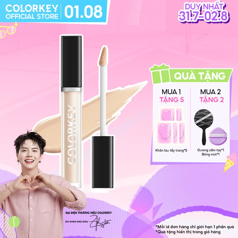 Kem Che Khuyết Điểm Colorkey 6ml - Chất Kem Mỏng Mịn, Che Phủ Tự Nhiên, Giúp Lớp Makeup Hoàn Hảo