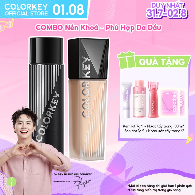 Combo Makeup Lâu Trôi - Kem Nền Lì Mịn 30g Và Xịt Khóa Nền Cố Định Makeup 100ml