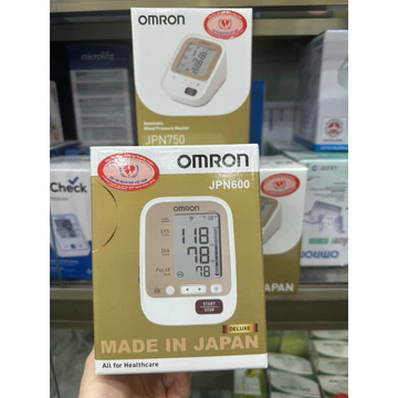 Chính Hãng] Máy Đo Huyết Áp Bắp Tay Omron JPN750 Cao Cấp - Tự Động Đo Chính Xác, Nhập Khẩu Nhật Bản