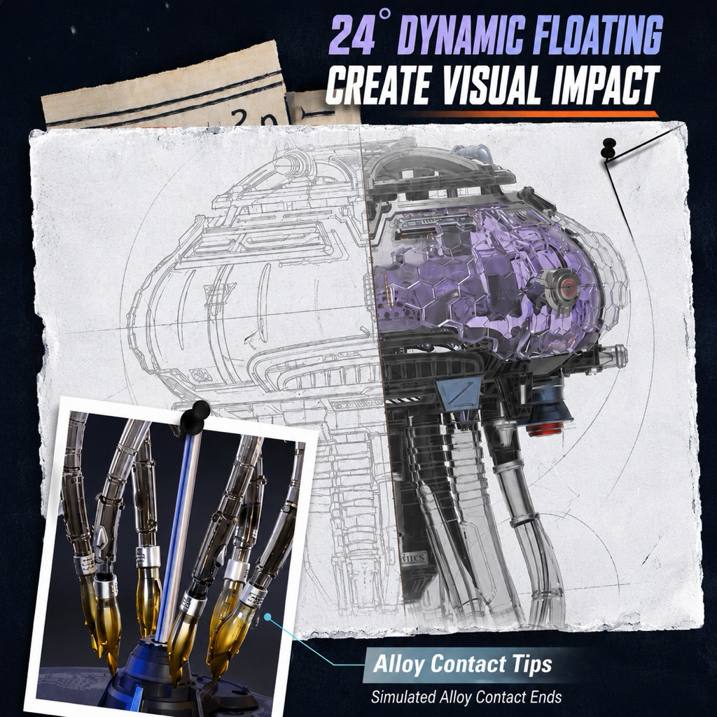 Mô hình lắp ráp DIY ROKR MI09 Jellyfish | Mô hình lắp ráp cơ khí 3D Sứa chuyển động đèn Led | Decor Quà tặng trang trí | BigBuy360 - bigbuy360.vn