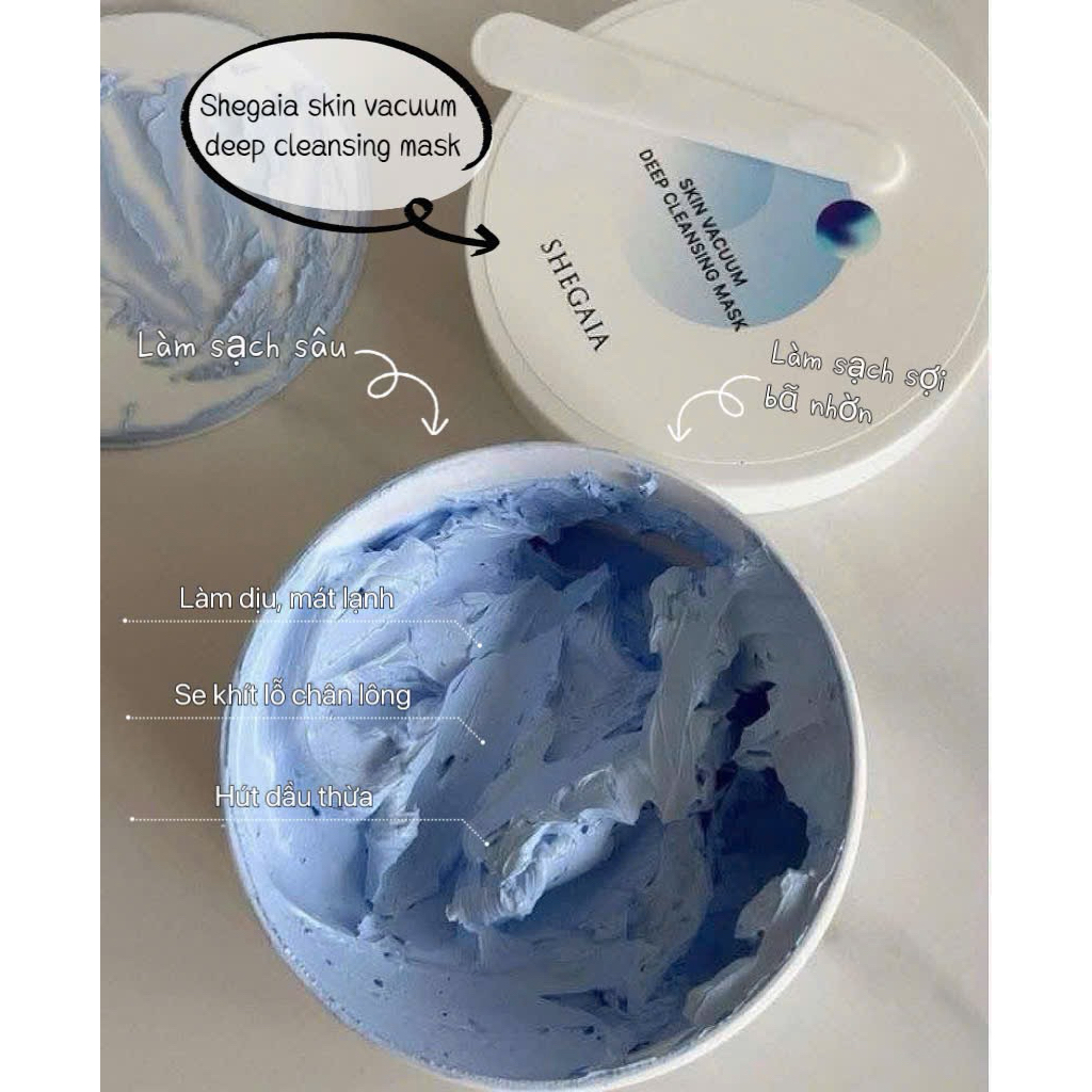 Mặt Nạ Bùn Shegaia Skin Vacuum Deep Clearing Mask Làm Sạch Sâu, Se