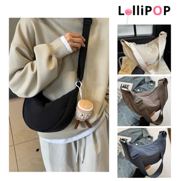 Túi Bánh Bao Bán Nguyệt Mini Đeo Chéo LOLLIPOP BAGS Túi Bao Tử Vải Đeo Vai Nam Nữ Uni Chống Nước Thời Trang Tối Giản
